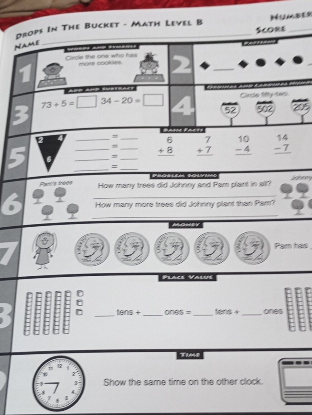 Drops In The Bucket Level B Math Grade 2 - Picture 10 of 16